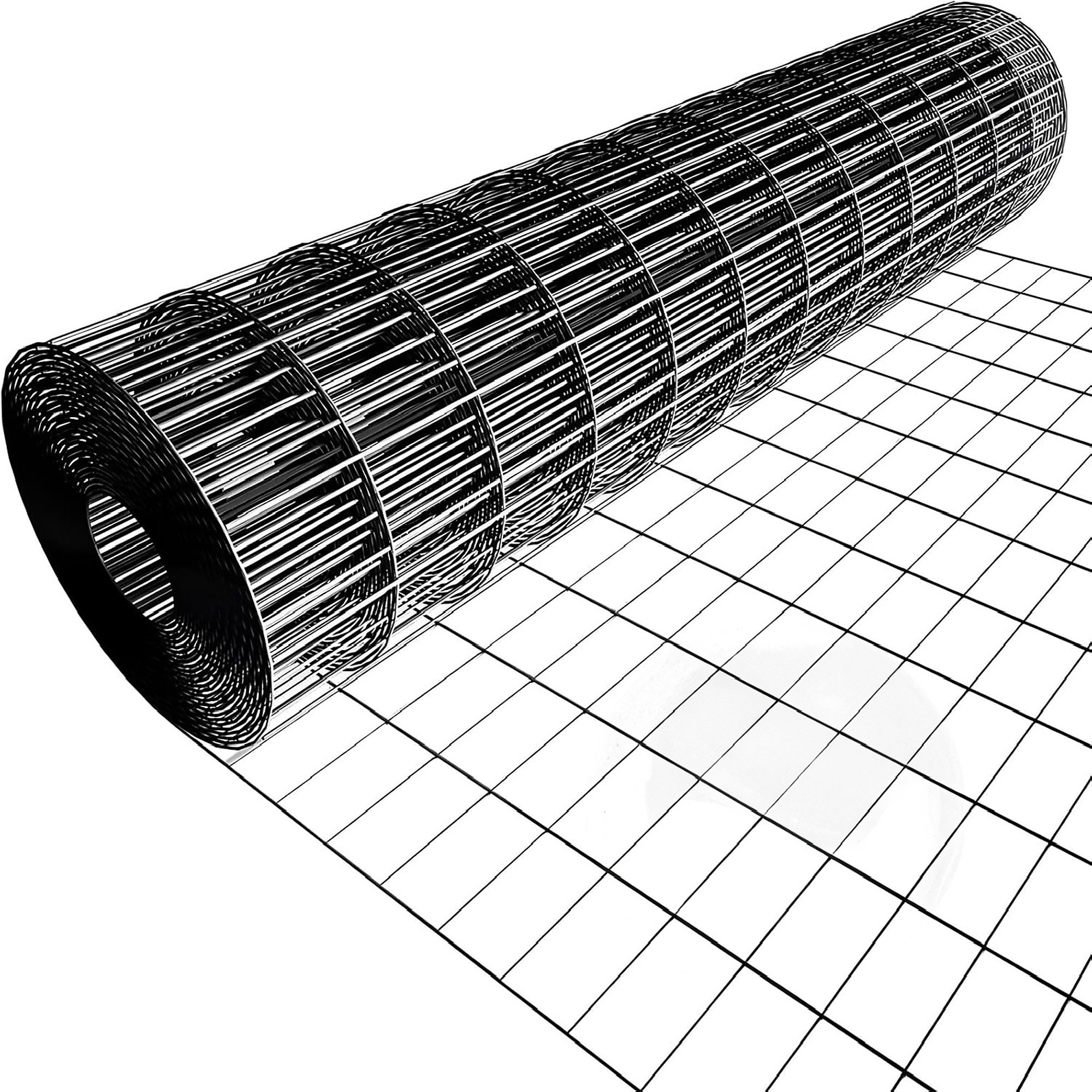 BlackTeck Vinyl Coated Welding Hardware Cloth — 1/9in. x 2ft. x 50ft., 16-Gauge, Galvanized, Black, Model# N2-277562